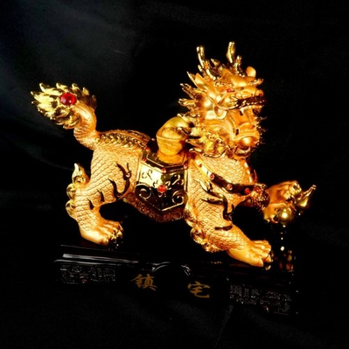 镇宅旺财金麒麟